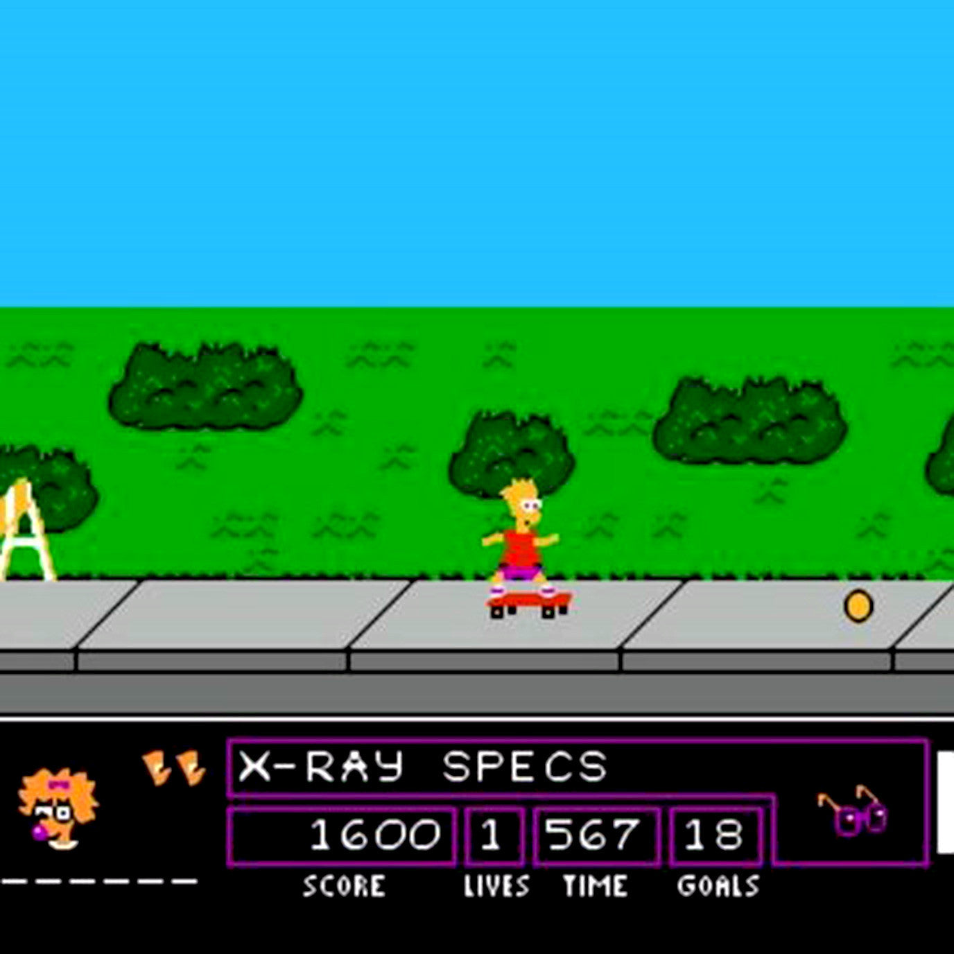 The Simpsons: Bart vs. the Space Mutants NES Nintendo Game - Screenshot