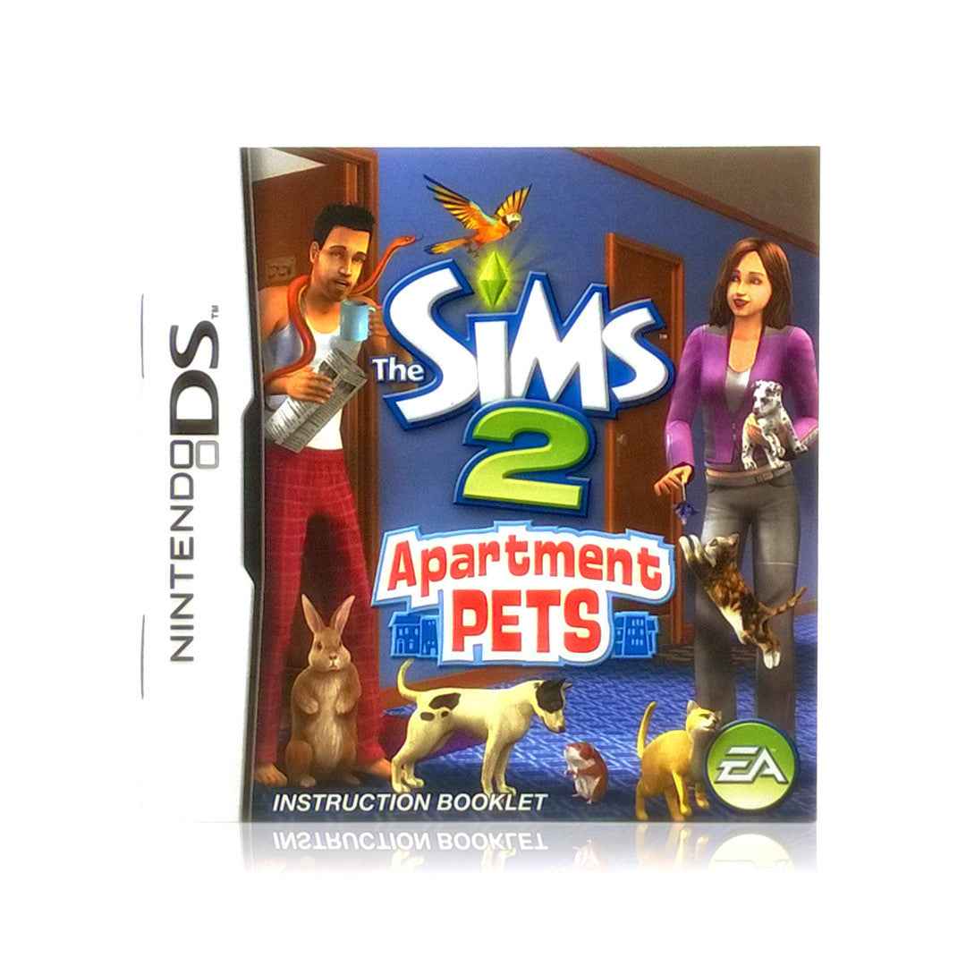 The Sims 2: Apartment Pets Nintendo DS Game - Manual