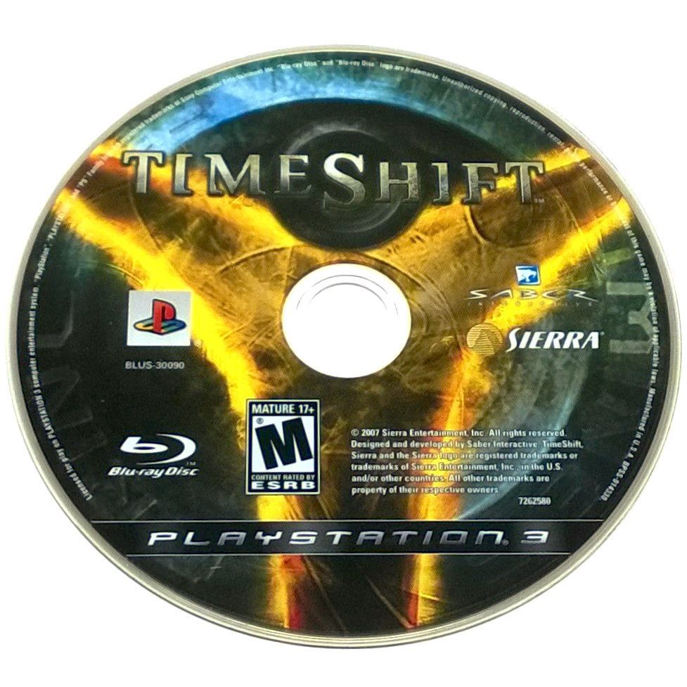 TimeShift for PlayStation 3 - Game disc