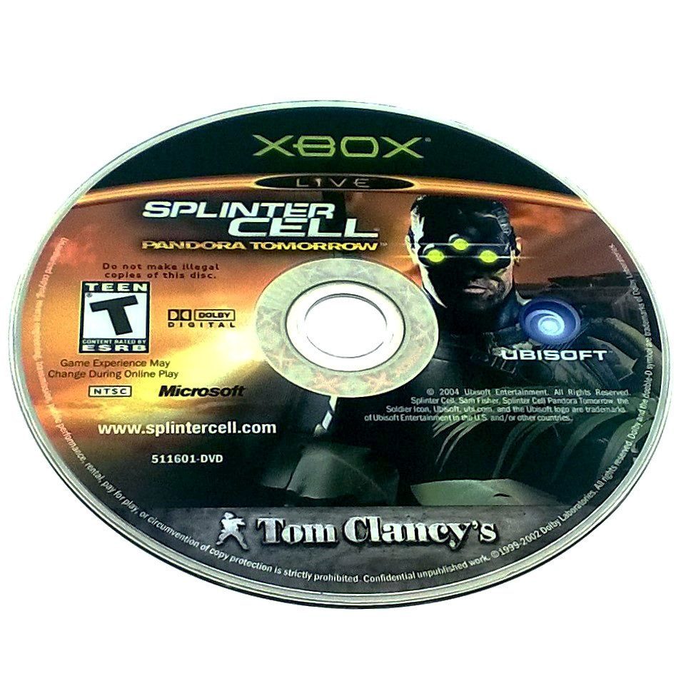 Tom Clancy's Splinter Cell: Pandora Tomorrow for Xbox - Game disc