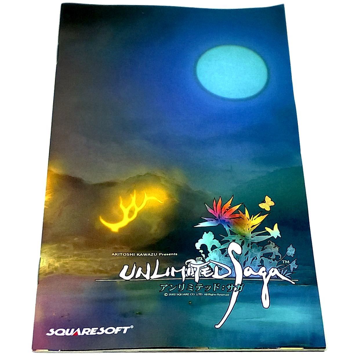 Unlimited SaGa for PlayStation 2 (Import) - Front of manual