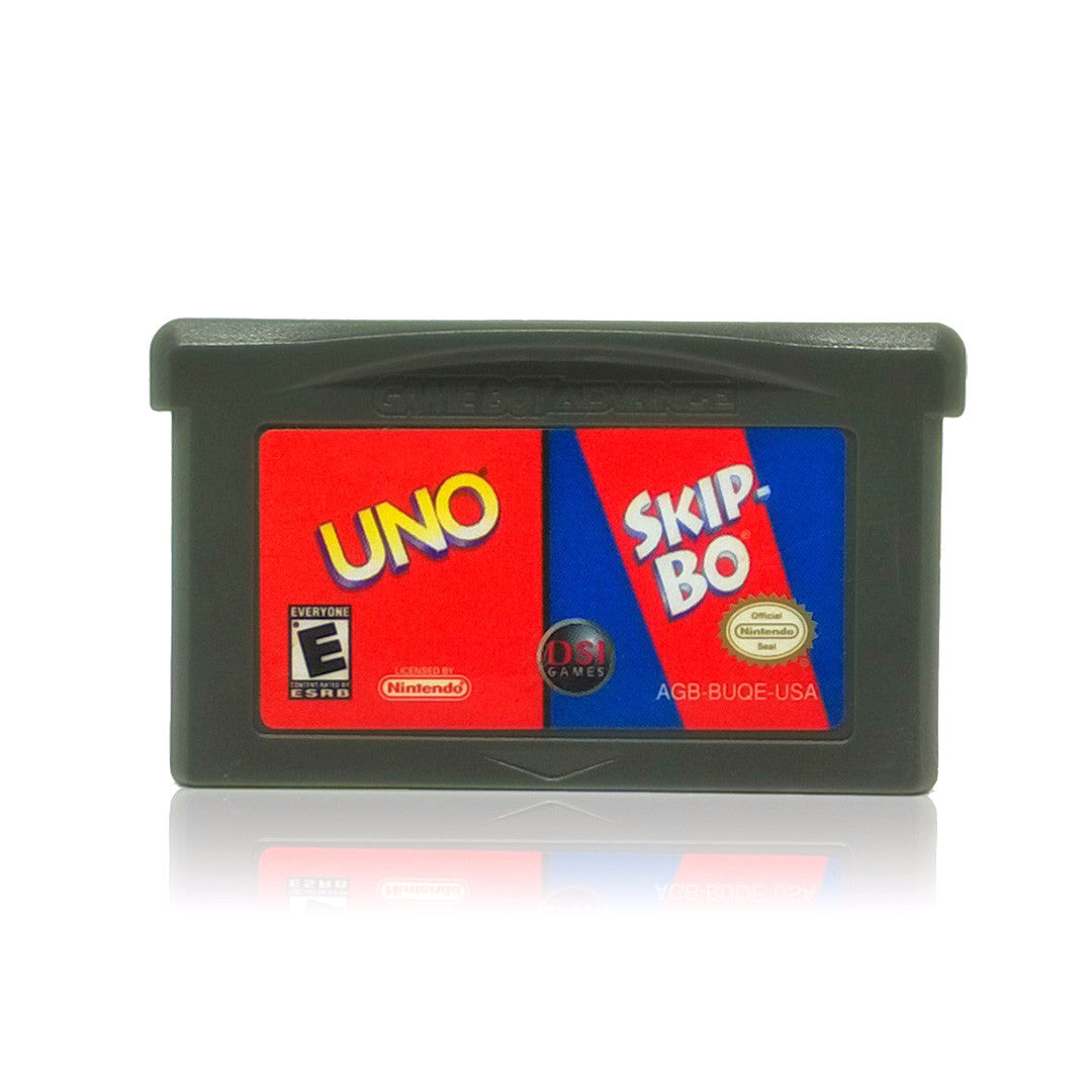 Uno & Skip-Bo Nintendo GBA Game Boy Advance Game - Cartridge