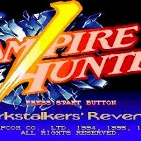 Vampire Hunter: Darkstalker's Revenge Import Sega Saturn Game - Titlescreen