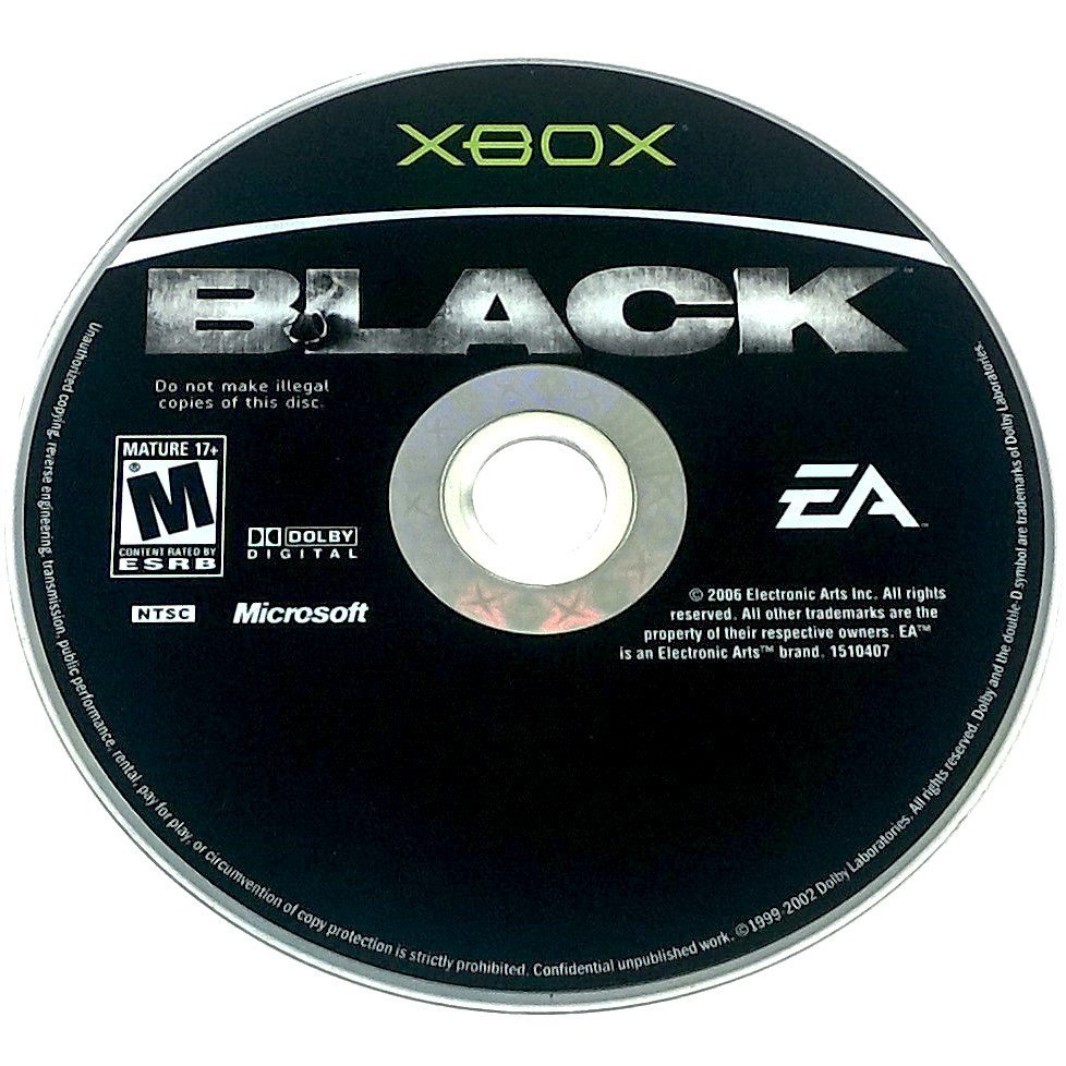 Black for Xbox - Game disc