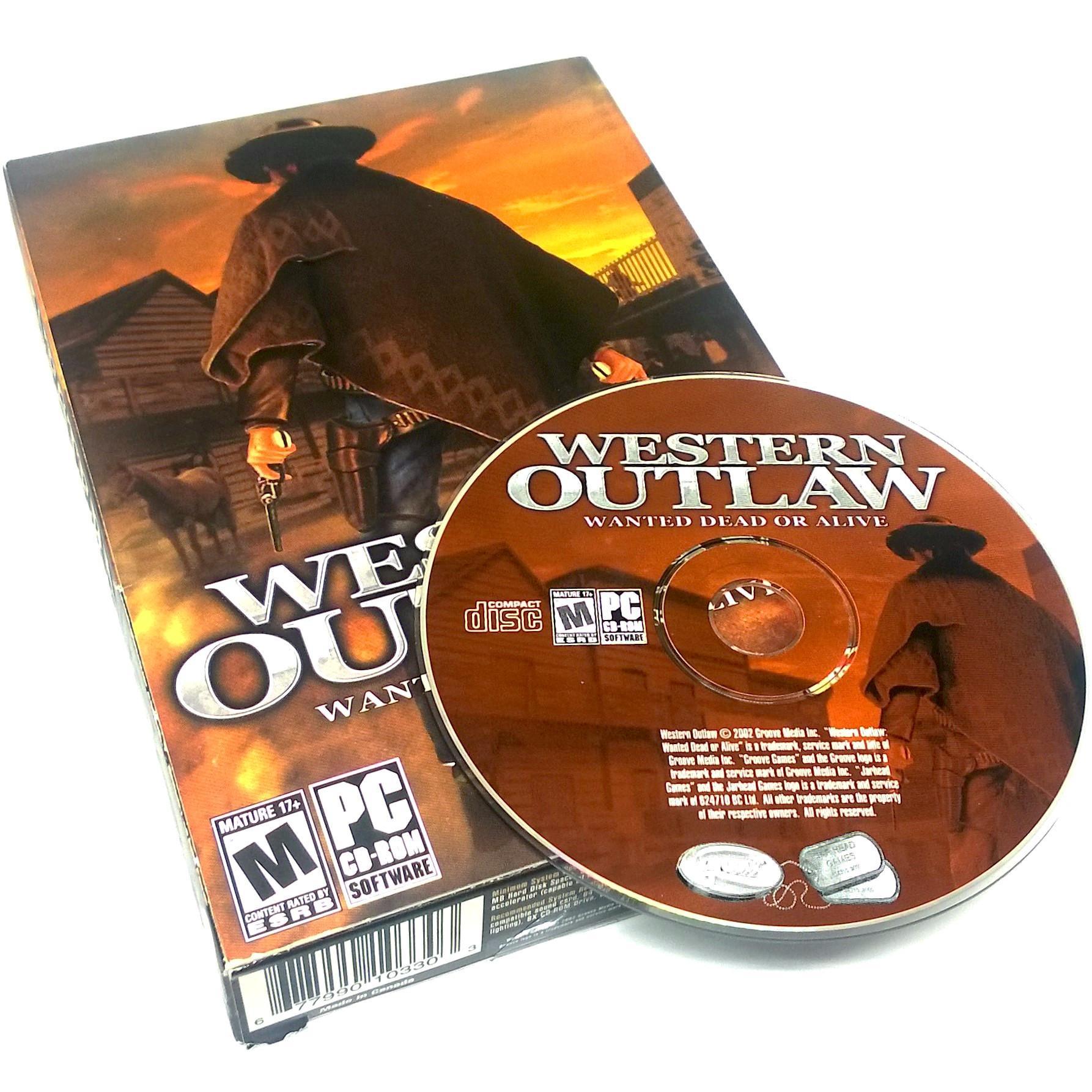 Western Outlaw: Wanted Dead or Alive for PC CD-ROM