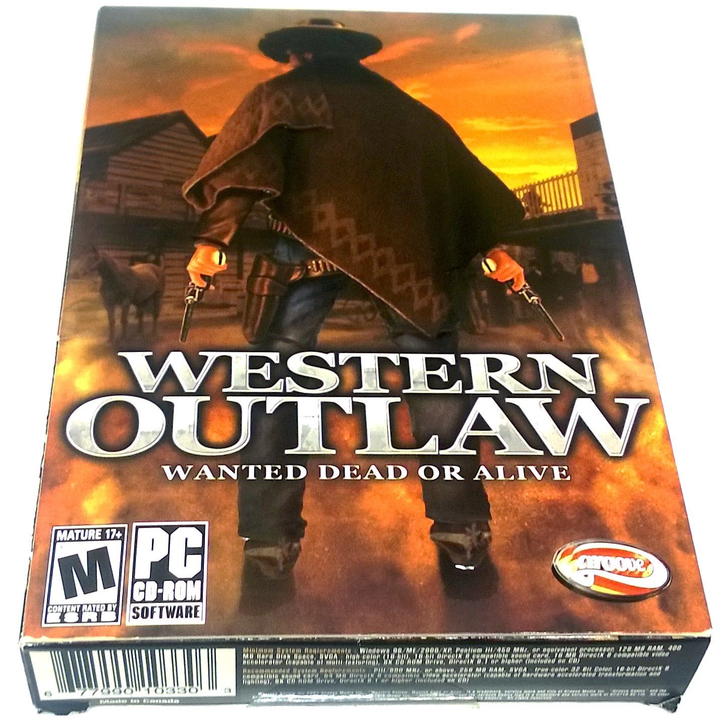 Western Outlaw: Wanted Dead or Alive for PC CD-ROM - Front of box