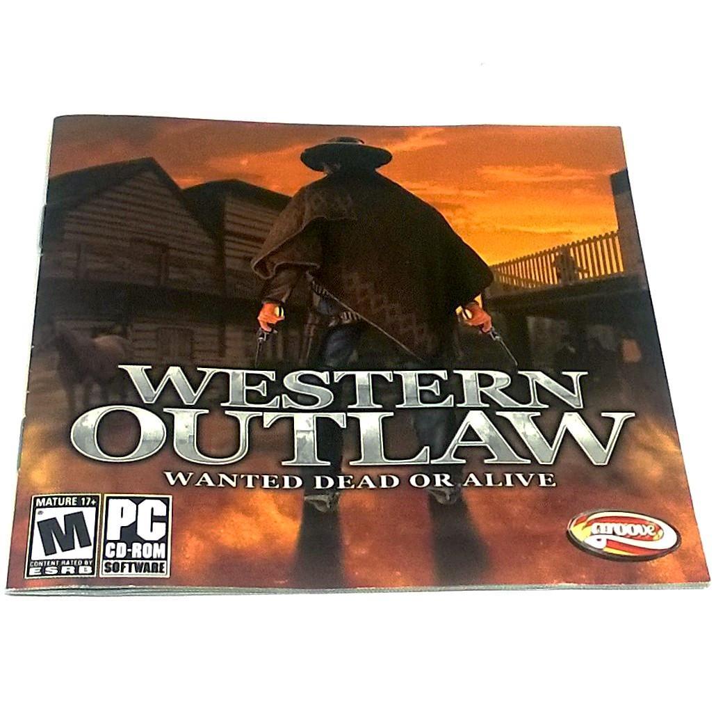 Western Outlaw: Wanted Dead or Alive for PC CD-ROM - Front of manual