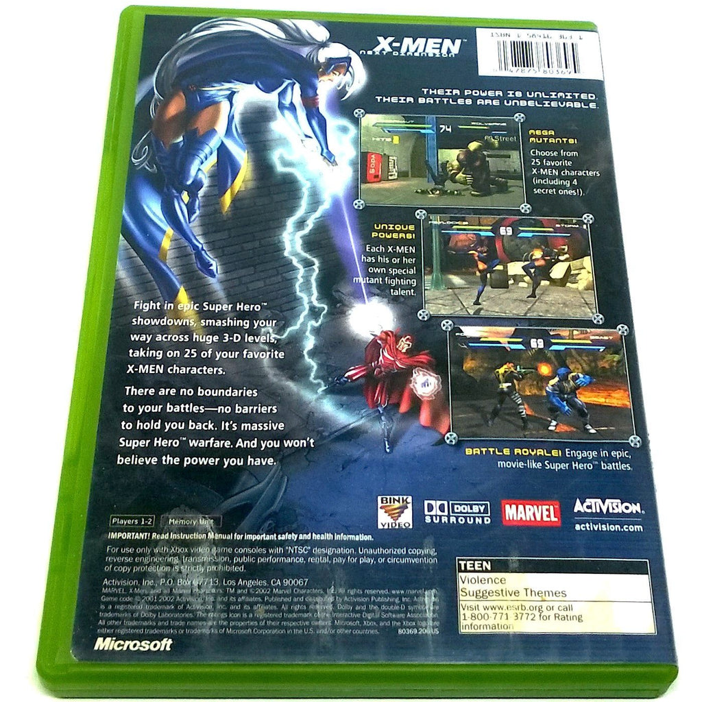 XMen Next Dimension for Xbox