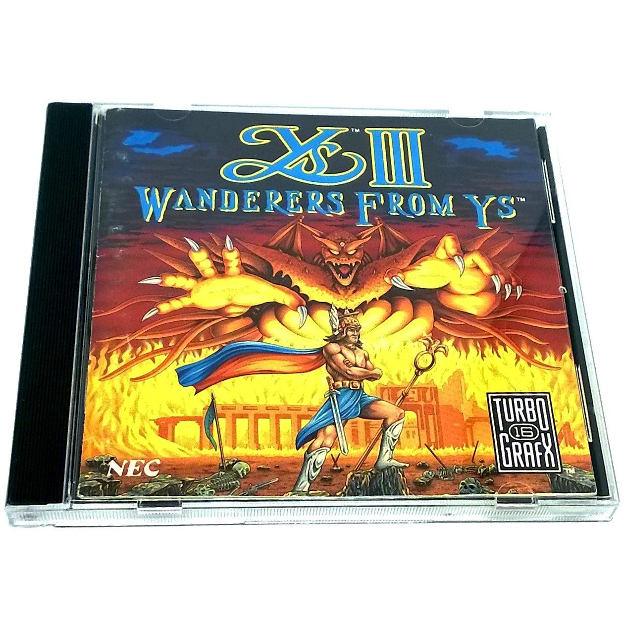 Ys III: Wanderers from Ys for TurboGrafx-16 CD - Front of case