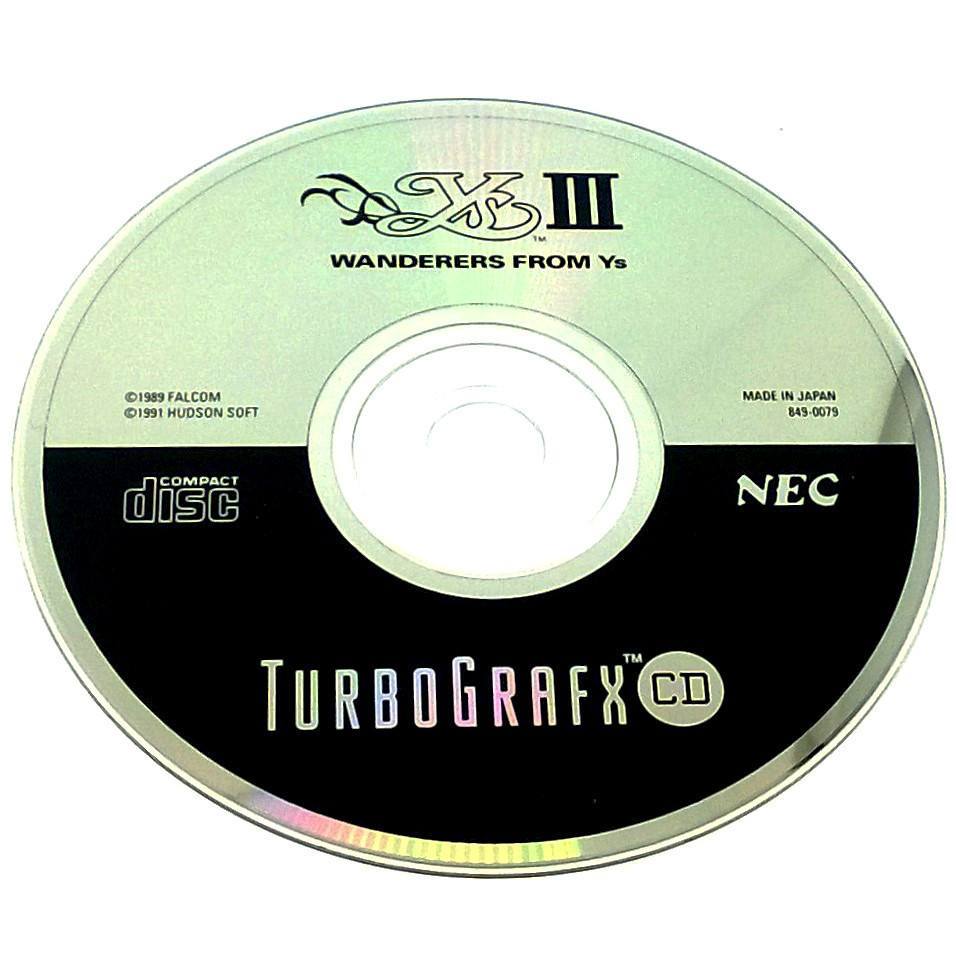 Ys III: Wanderers from Ys for TurboGrafx-16 CD - Game disc
