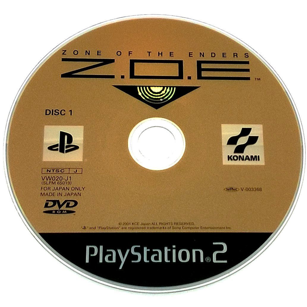 Z.O.E.: Zone of the Enders for PlayStation 2 (import) - Game disc