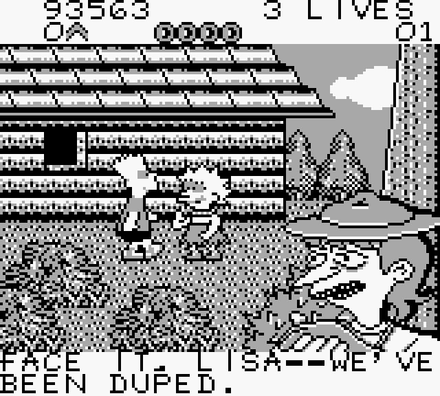 Bart Simpson's Escape from Camp Deadly | Nintendo Game Boy | Screenshot
