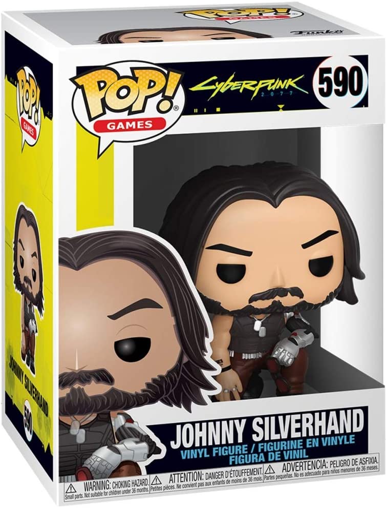 Funko Pop! Games | Cyberpunk 2077 | Johnny Silverhand Kneeling Figure | Box