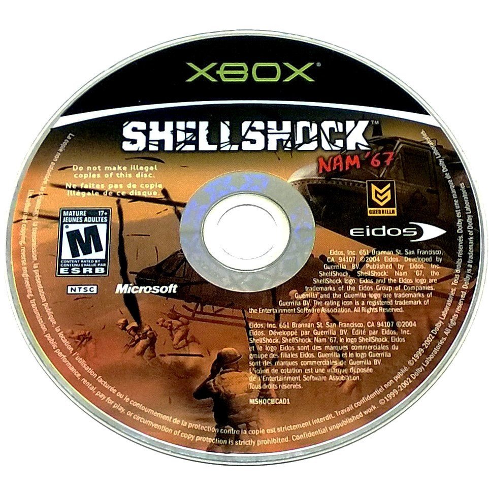 2004 SHELLSHOCK NAM 67 Xbox PlayStation Video Game - Promo PRINT AD 9 X  10.75