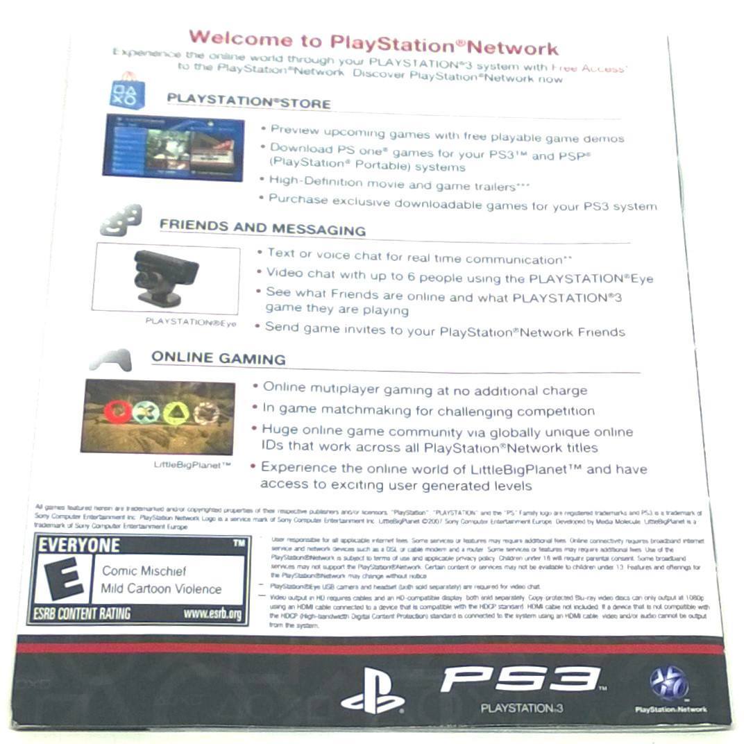 inFamous for PlayStation 3 - Back of manual