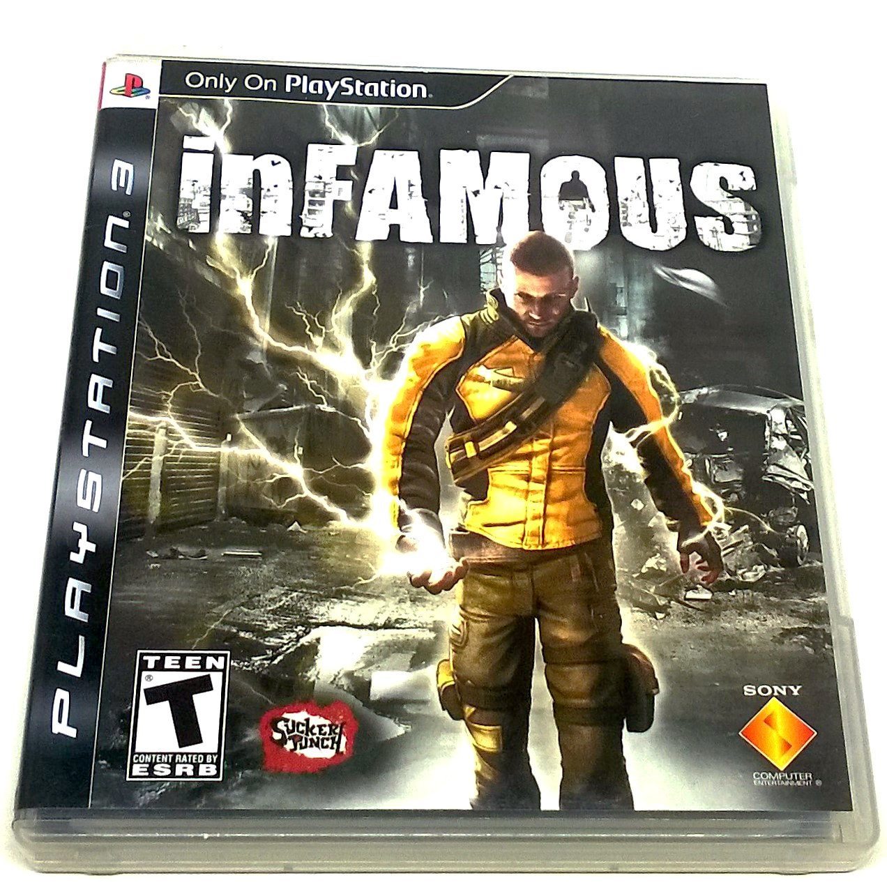 inFamous for PlayStation 3 - Front of case