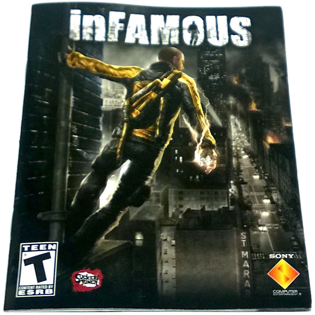inFamous for PlayStation 3 - Front of manual