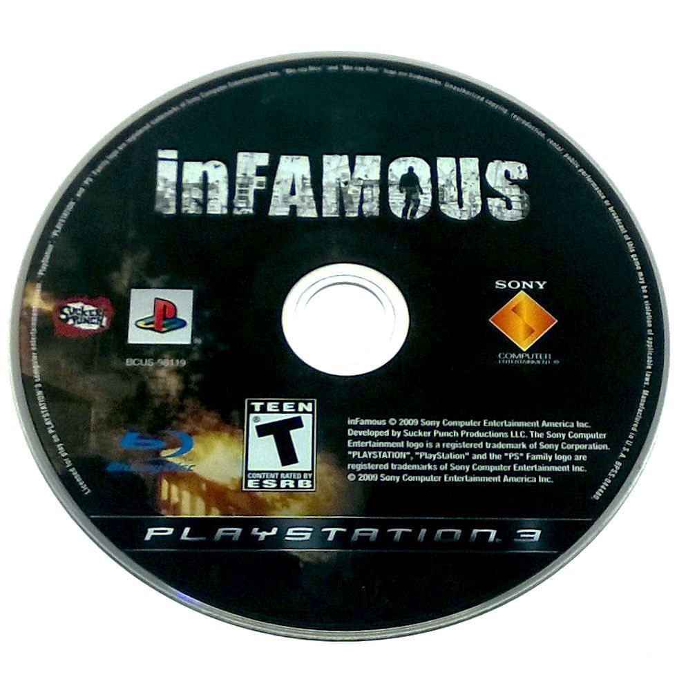 inFamous for PlayStation 3 - Game disc