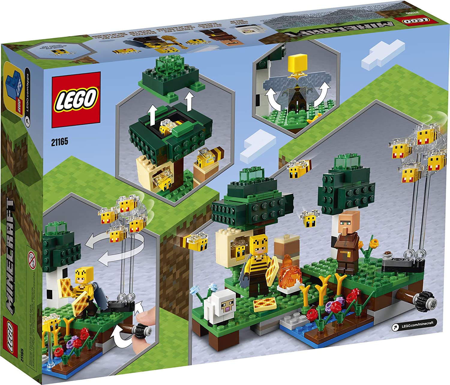 LEGO Minecraft The Bee Farm | 21165 Building Kit | Box | Back