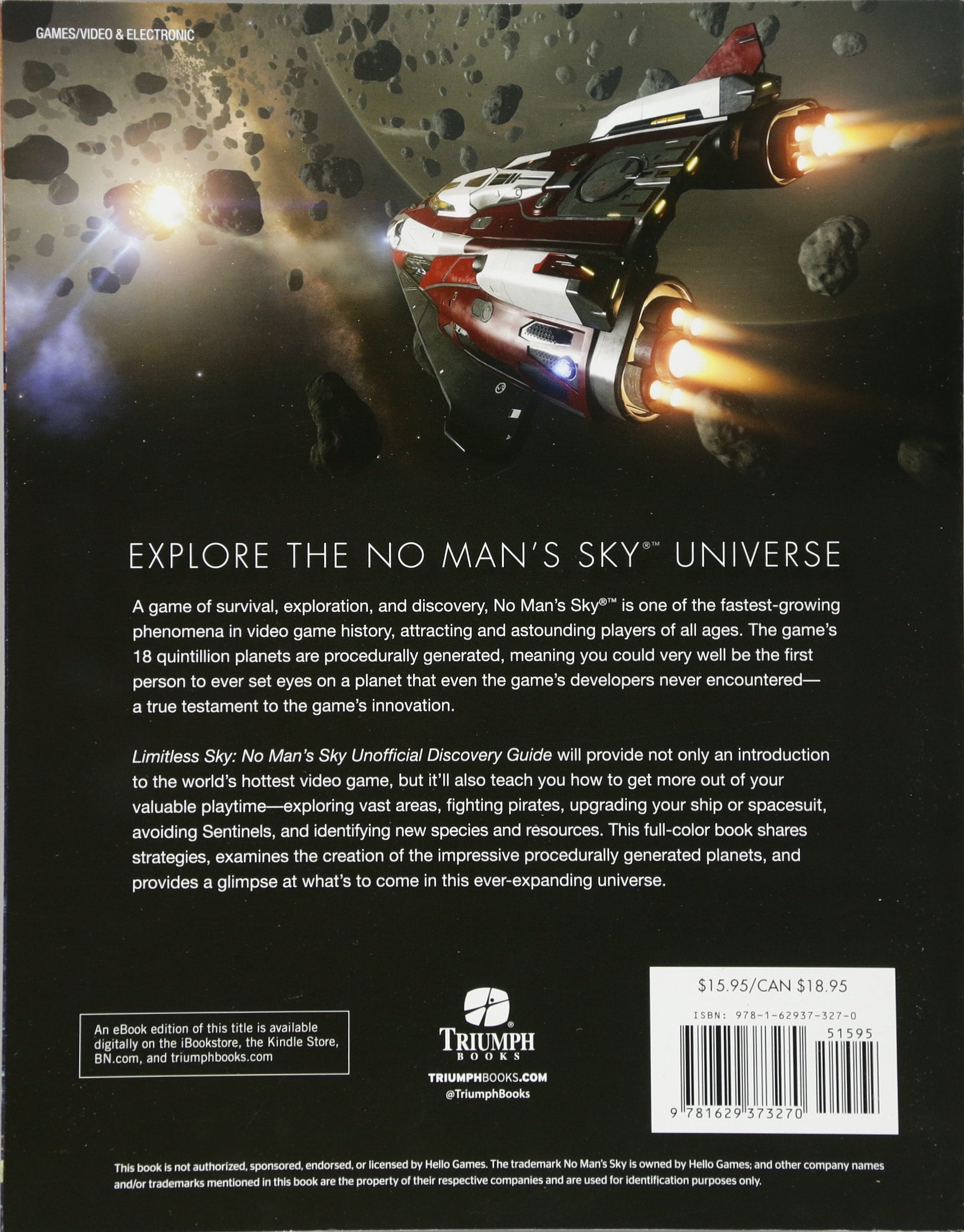 Limitless Sky: No Man's Sky Unofficial Discovery Guide | Paperback | Back