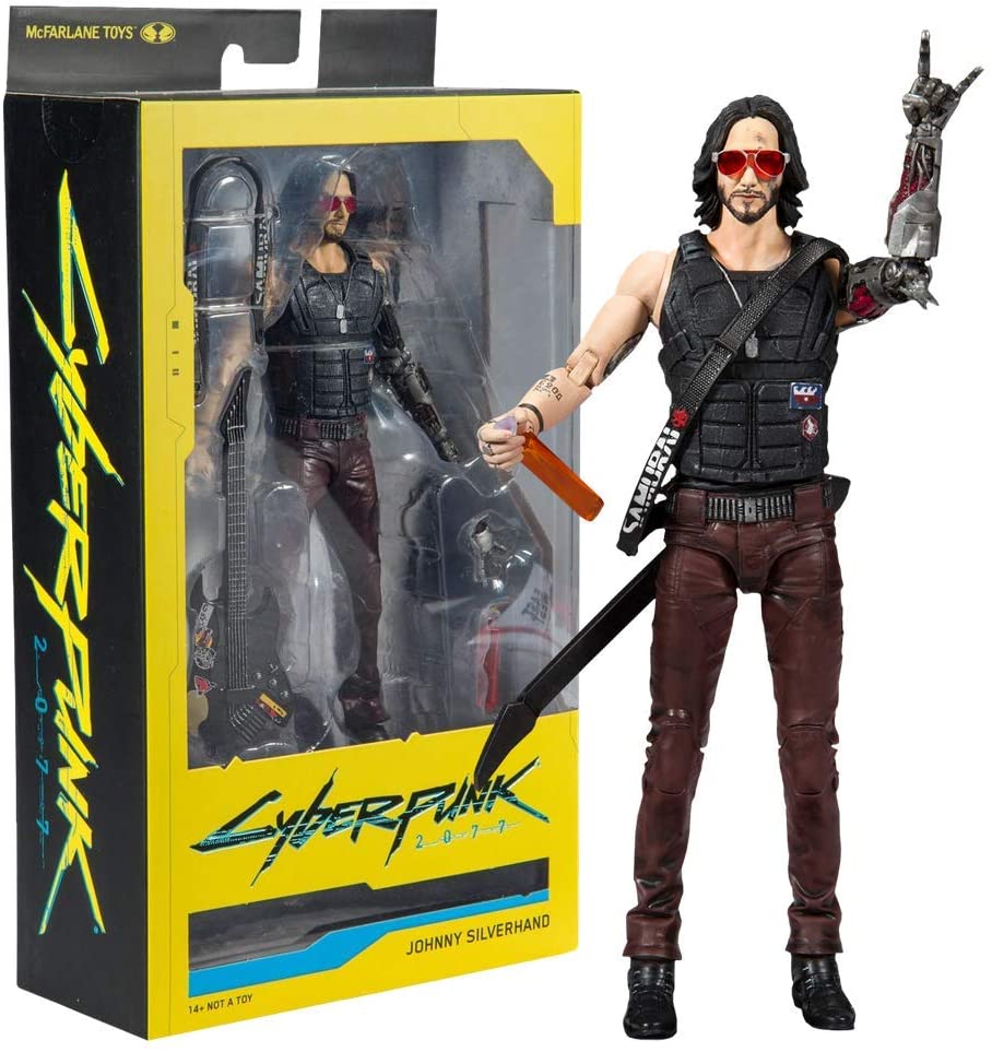 McFarlane Toys | Cyberpunk 2077 | Johnny Silverhand Action Figure | Box