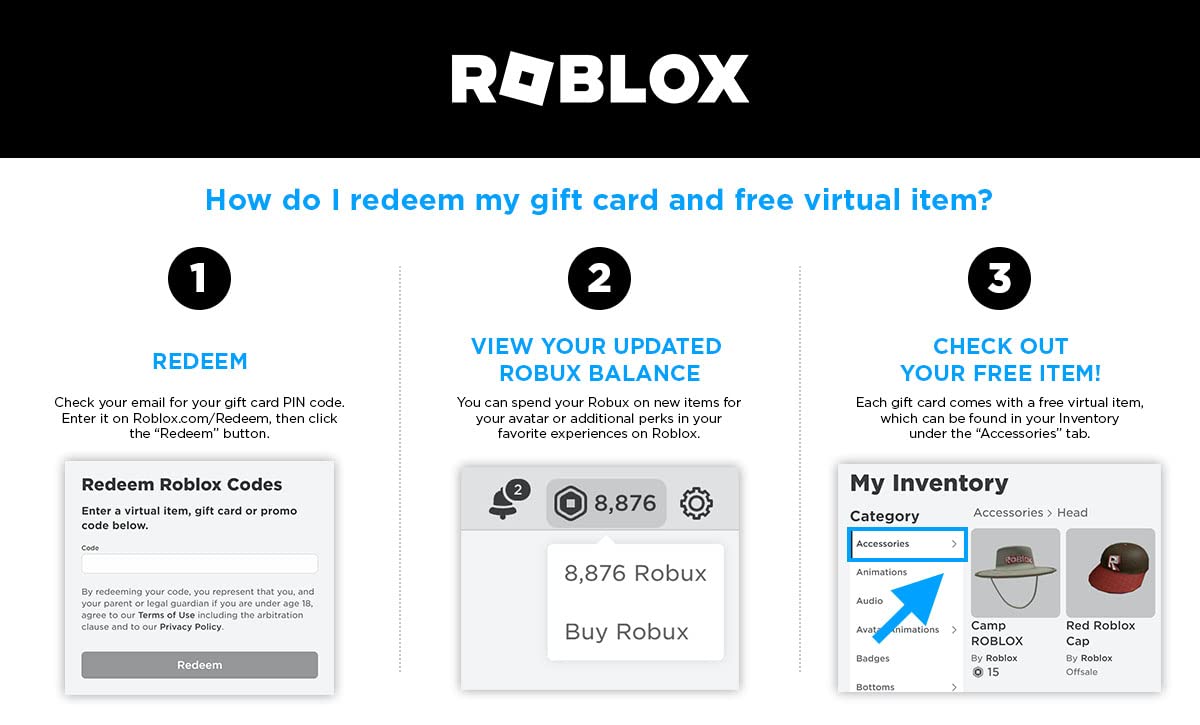 HOW TO REDEEM A ROBUX GIFT CARD ON ROBLOX (2022) 