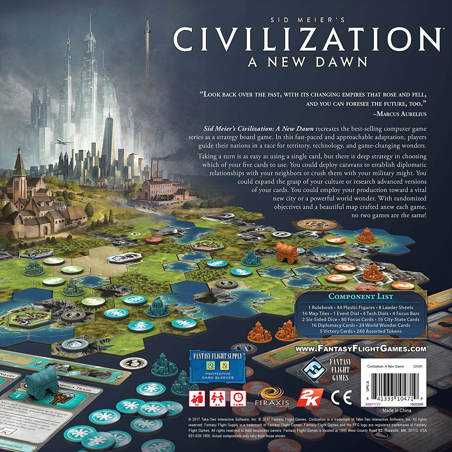 Sid Meier's Civilization A New Dawn | Board Game | Back
