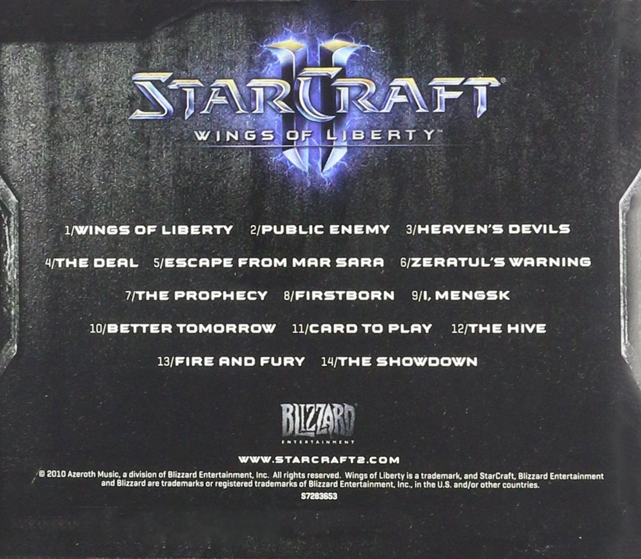 Starcraft II : Wings of Liberty | Collector's Soundtrack | Back