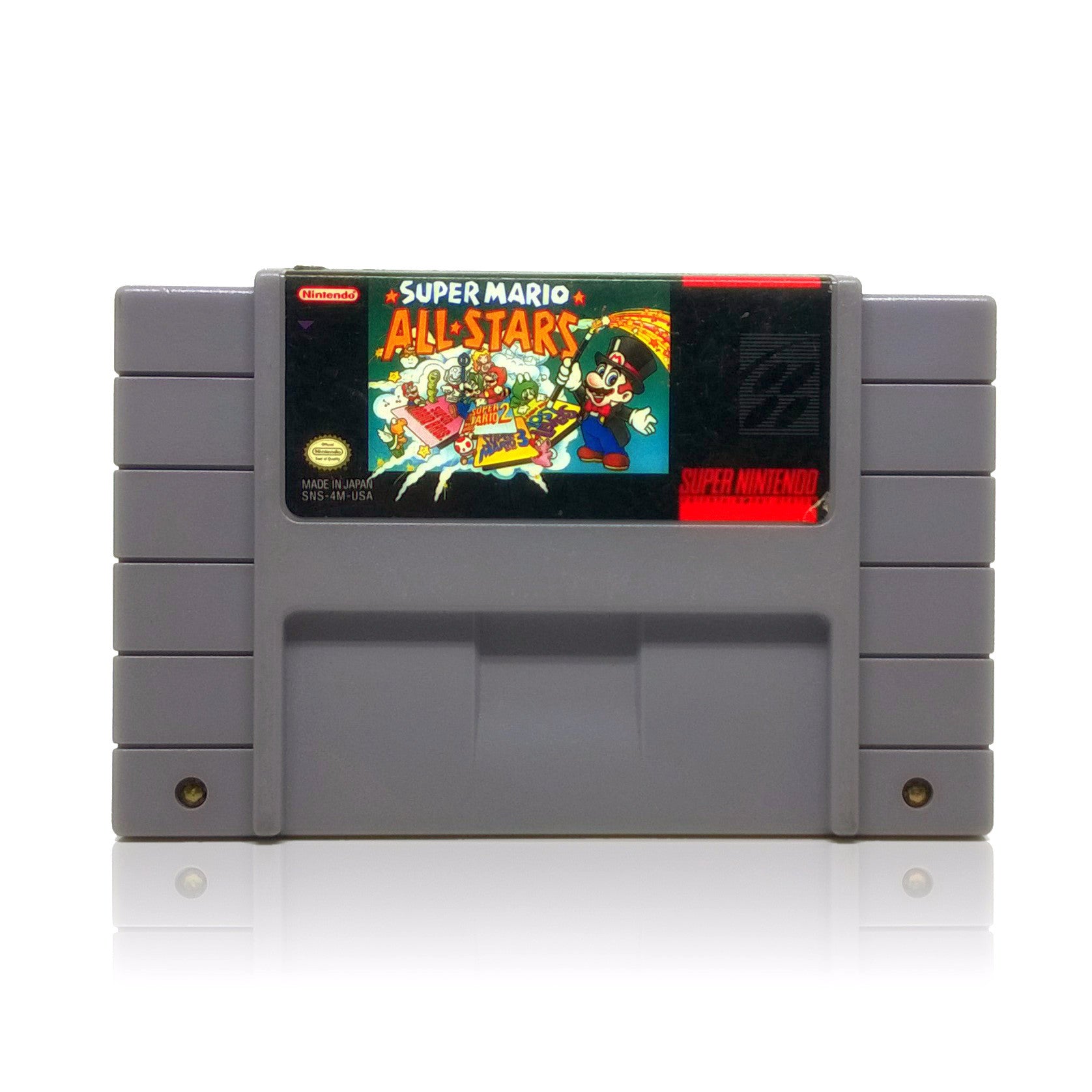 Super Mario All-Stars SNES Super Nintendo Game - Cartridge