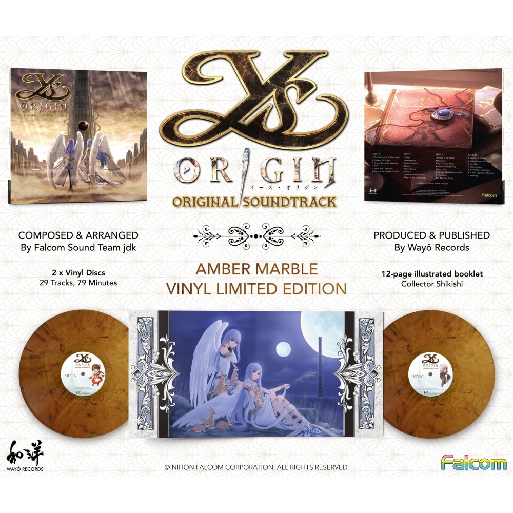 Ys: Origin | Original Soundtrack | Vinyl | Contents